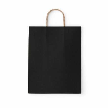 Крафт-пакет бумажный "Black" 26х15х35 см, с кручеными ручками, плотность 80 г/м2, моноцвет, 112429 Крафт-пакет бумажный "Black" 26х15х35 см, с кручеными ручками, плотность 80 г/м2, моноцвет, 112429