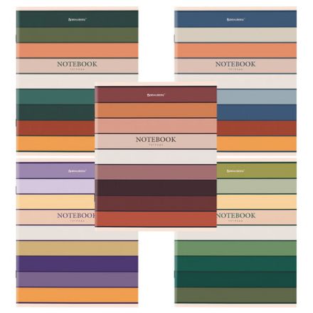 Тетрадь А5 48 л. BRAUBERG скоба, клетка, обложка картон, "LINE" (микс в спайке), 404364 Тетрадь А5 48 л. BRAUBERG скоба, клетка, обложка картон, "LINE" (микс в спайке), 404364