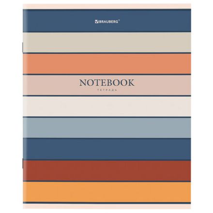 Тетрадь А5 48 л. BRAUBERG скоба, клетка, обложка картон, "LINE" (микс в спайке), 404364 Тетрадь А5 48 л. BRAUBERG скоба, клетка, обложка картон, "LINE" (микс в спайке), 404364
