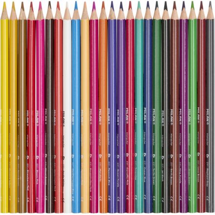 Карандаши цветные 24цв 3-гран Milan, 0722324 Карандаши цветные 24цв 3-гран Milan, 0722324