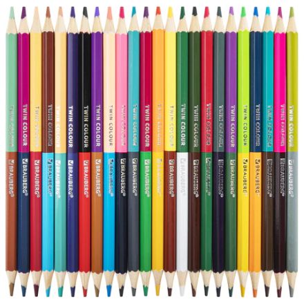 Карандаши цветные двусторонние BRAUBERG PREMIUM TWIN COLOUR, 24 шт., 48 цв., туба, шестигранные, грифель 3,3 мм, натуральное дерево, 181876 Карандаши цветные двусторонние BRAUBERG PREMIUM TWIN COLOUR, 24 шт., 48 цв., туба, шестигранные, грифель 3,3 мм, натуральное дерево, 181876
