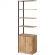 Полустеллаж для документов K-Loft 241H027 645х400х2105 дуб натур/черный Полустеллаж для документов K-Loft 241H027 645х400х2105 дуб натур/черный