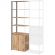 Полустеллаж для документов K-Loft 241H027 645х400х2105 дуб натур/черный Полустеллаж для документов K-Loft 241H027 645х400х2105 дуб натур/черный