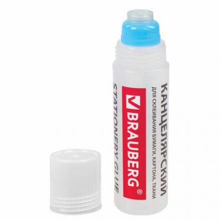 Клей канцелярский BRAUBERG, 125 мл, с силиконовым аппликатором, 228403 Клей канцелярский BRAUBERG, 125 мл, с силиконовым аппликатором, 228403