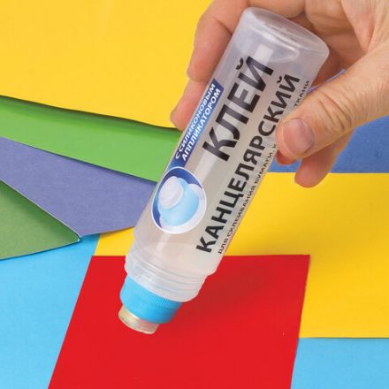 Клей канцелярский BRAUBERG, 125 мл, с силиконовым аппликатором, 228403 Клей канцелярский BRAUBERG, 125 мл, с силиконовым аппликатором, 228403