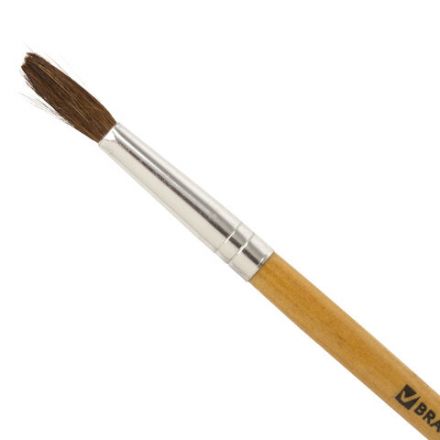 Кисть BRAUBERG, пони, круглая, № 5, 200191 Кисть BRAUBERG, пони, круглая, № 5, 200191