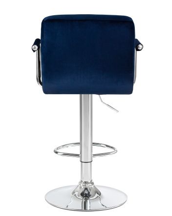 Стул барный DOBRIN KRUGER ARM, синий велюр (MJ9-117) Стул барный DOBRIN KRUGER ARM, синий велюр (MJ9-117)
