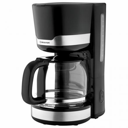 Кофеварка капельная BRAYER BR1120, 1000 Вт, объем 1,5 л, поддержание температуры, черная Кофеварка капельная BRAYER BR1120, 1000 Вт, объем 1,5 л, поддержание температуры, черная
