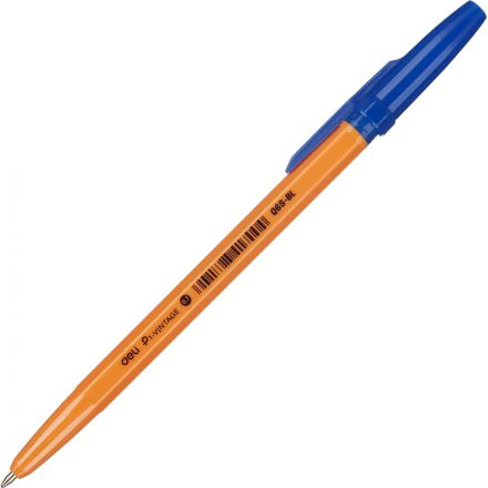 Ручка шариковая неавтомат. Deli P1-Vintage ш0,7,лин0,5,син,масEQ6S-BL Ручка шариковая неавтомат. Deli P1-Vintage ш0,7,лин0,5,син,масEQ6S-BL