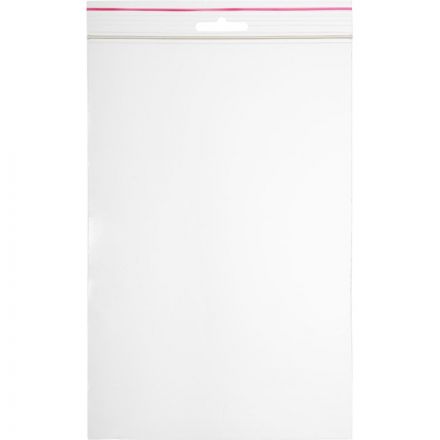 Пакет с замком (Zip Lock) с европодвесом 15 х 22 см, 60 мкм, 100 шт/уп