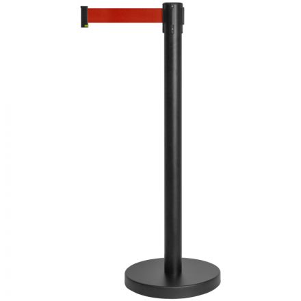 Столбик ограждения Alt с вытяжной лентой 5м. сталь окрашенная красный Столбик ограждения Alt с вытяжной лентой 5м. сталь окрашенная красный