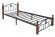 Кровать РУМБА (AT-203)/ RUMBA, дерево гевея/металл, 120*200 см (middle bed), красный дуб/черный