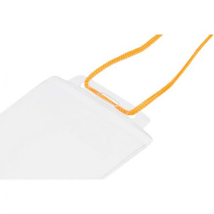 Бейдж Attache вертикальный 77х118 мм с желтой тесьмой (10 штук в упаковке)