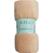 Плед TexRepublic Absolute Однотонный Фланель 1,5 сп. Бежевый