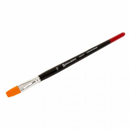 Кисть BRAUBERG синтетика, плоская, №10, 200870 Кисть BRAUBERG синтетика, плоская, №10, 200870