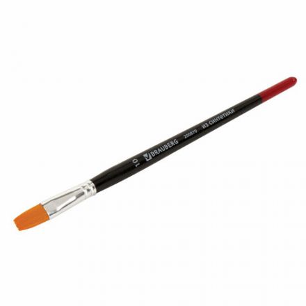 Кисть BRAUBERG синтетика, плоская, №10, 200870 Кисть BRAUBERG синтетика, плоская, №10, 200870