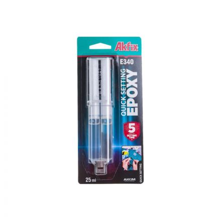 Клей эпоксидный универсальный Akfix E340, 25 мл (AKU474)