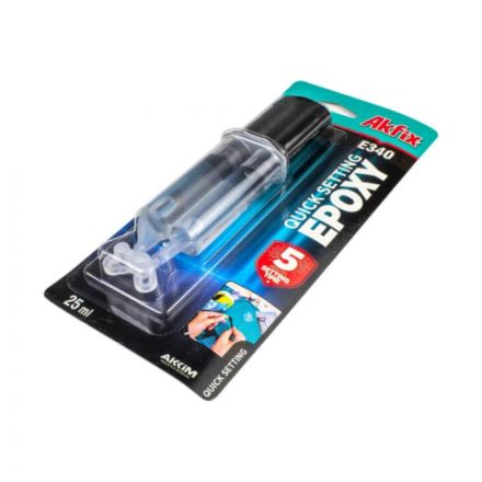 Клей эпоксидный универсальный Akfix E340, 25 мл (AKU474) Клей эпоксидный универсальный Akfix E340, 25 мл (AKU474)