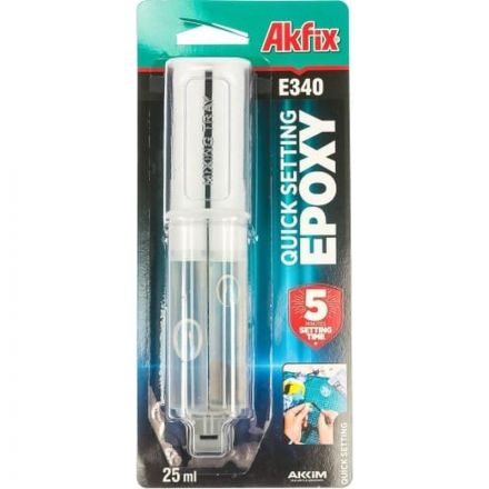 Клей эпоксидный универсальный Akfix E340, 25 мл (AKU474) Клей эпоксидный универсальный Akfix E340, 25 мл (AKU474)