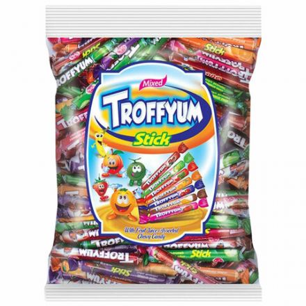 Жевательные конфеты-палочки TROFFYUM, Фруктовое ассорти, 1000 г, УТ-00001529 Жевательные конфеты-палочки TROFFYUM, Фруктовое ассорти, 1000 г, УТ-00001529