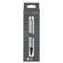 Ручка шариковая Parker "IM Stainless Steel CT" черная, 1,0мм, кнопочн., подарочная упаковка с европодвесом