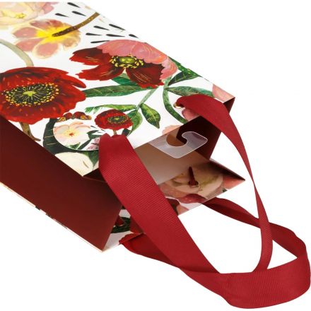 Пакет под бутылку подарочный PREMIUM FLORA.ПИОНЫ,12.3x36x9 см 2-856/01 Пакет под бутылку подарочный PREMIUM FLORA.ПИОНЫ,12.3x36x9 см 2-856/01