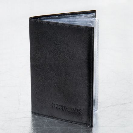 Обложка для автодокументов натуральная кожа галант, "DOCUMENTS", черная, BRAUBERG, 237208 Обложка для автодокументов натуральная кожа галант, "DOCUMENTS", черная, BRAUBERG, 237208