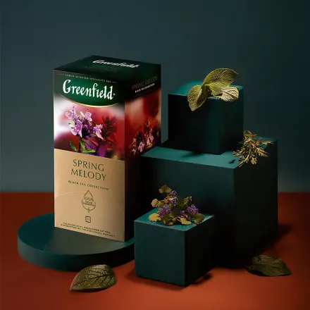 Чай черный Greenfield Spring Melody в фольгированных пакетиках, 25 пакетиков в упаковке 0525-10,98222