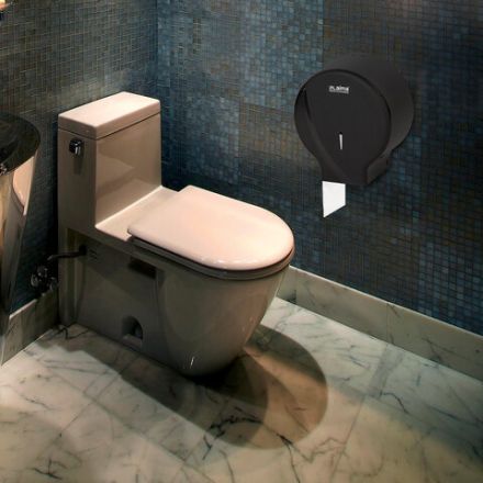 Диспенсер для туалетной бумаги LAIMA PROFESSIONAL ORIGINAL (Система T2), малый, черный, ABS-пластик, 605767 Диспенсер для туалетной бумаги LAIMA PROFESSIONAL ORIGINAL (Система T2), малый, черный, ABS-пластик, 605767