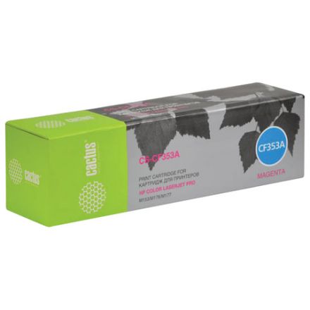 Картридж лазерный CACTUS (CS-CF353A) для HP CLJ M176n/M177fw, пурпурный, ресурс 1000 страниц Картридж лазерный CACTUS (CS-CF353A) для HP CLJ M176n/M177fw, пурпурный, ресурс 1000 страниц