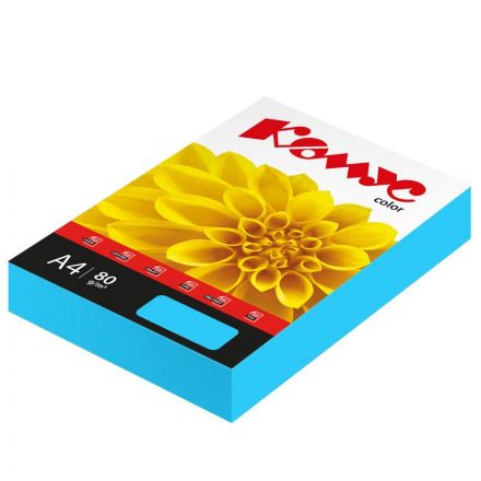 Бумага цветная Комус Color (голубой интенсив), 80г, А4, 500 л. Бумага цветная Комус Color (голубой интенсив), 80г, А4, 500 л.