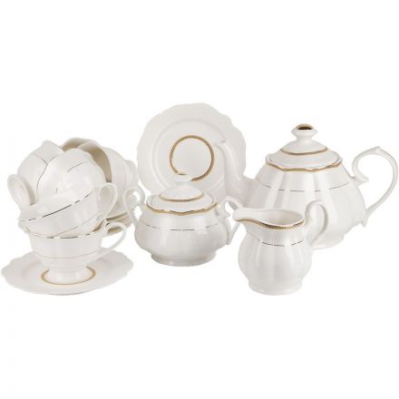 Набор чайный 15пр. White chic (6 персоны) v=190/280/435/1350мл , 0970024