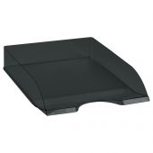 Лоток для бумаг горизонтальный СТАММ "Дельта", тонированный черный Лоток для бумаг горизонтальный СТАММ "Дельта", тонированный черный