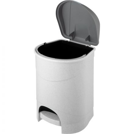 Ведро мусорное с педалью 19л пластиковое, мрамор Ведро мусорное с педалью 19л пластиковое, мрамор