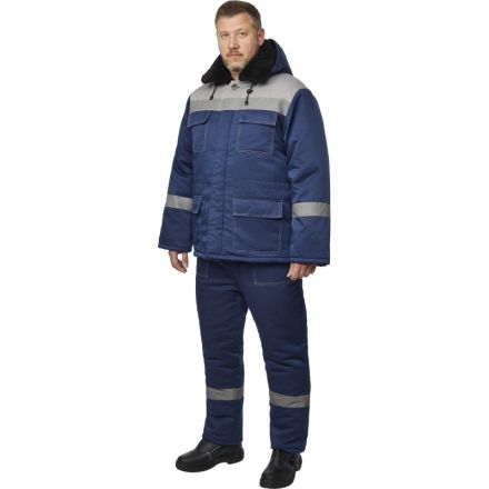 Костюм рабочий зимний з35-КБР синий/серый (р.64-66) 170-176 Костюм рабочий зимний з35-КБР синий/серый (р.64-66) 170-176