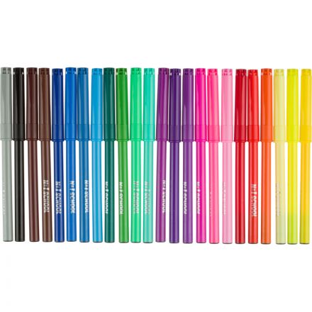 Фломастеры №1School Волшебный Единорог 24цв,вентилир,смыв, блист. упак