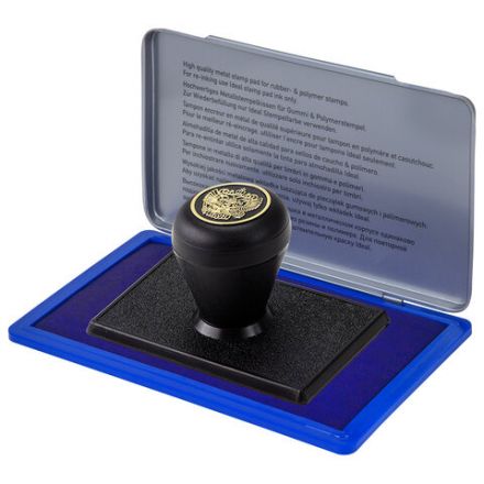 Штемпельная подушка TRODAT IDEAL, 160х90 мм, металлический корпус, синяя, 9074Мс, 153127 Штемпельная подушка TRODAT IDEAL, 160х90 мм, металлический корпус, синяя, 9074Мс, 153127
