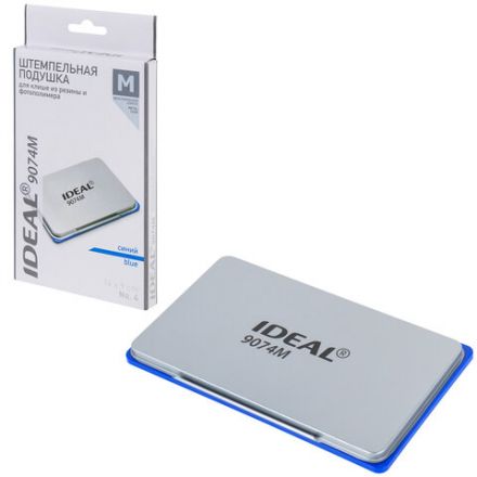 Штемпельная подушка TRODAT IDEAL, 160х90 мм, металлический корпус, синяя, 9074Мс, 153127 Штемпельная подушка TRODAT IDEAL, 160х90 мм, металлический корпус, синяя, 9074Мс, 153127