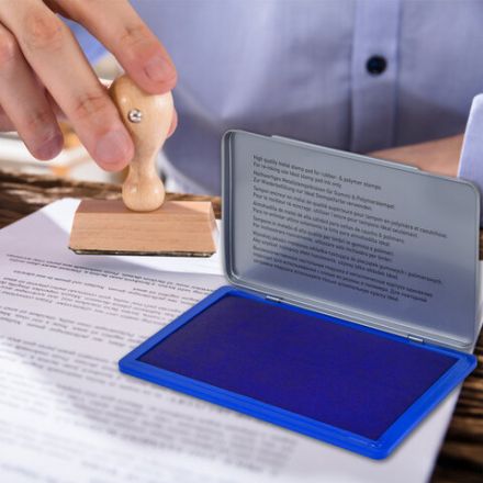 Штемпельная подушка TRODAT IDEAL, 160х90 мм, металлический корпус, синяя, 9074Мс, 153127 Штемпельная подушка TRODAT IDEAL, 160х90 мм, металлический корпус, синяя, 9074Мс, 153127