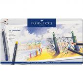 Карандаши цветные Faber-Castell "Goldfaber", 36цв., круглые, заточен., метал. коробка Карандаши цветные Faber-Castell "Goldfaber", 36цв., круглые, заточен., метал. коробка