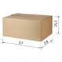 Гофрокороб, длина 570 мм х ширина 380 мм х высота 253 мм, марка Т22, профиль С, FEFCO 0201 / ГОСТ, исполнение А, 440054 Гофрокороб, длина 570 мм х ширина 380 мм х высота 253 мм, марка Т22, профиль С, FEFCO 0201 / ГОСТ, исполнение А, 440054