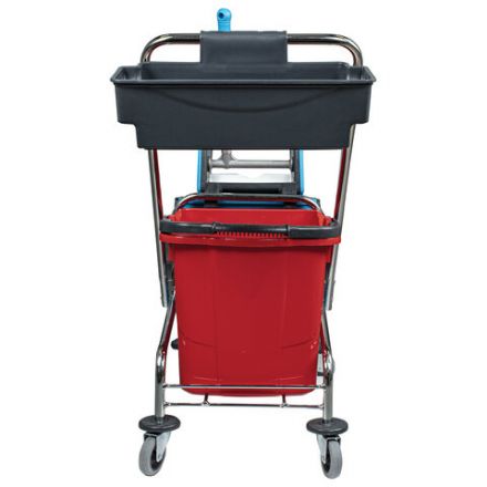 Тележка уборочная, 2 съемных ведра по 25 л, механический отжим, корзина, BRABIX, Турция, 607903 Тележка уборочная, 2 съемных ведра по 25 л, механический отжим, корзина, BRABIX, Турция, 607903