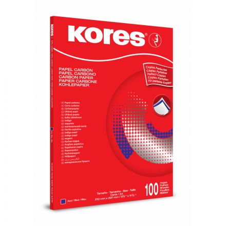 Бумага копировальная синяя Kores 1200 (А4, 100 листов)