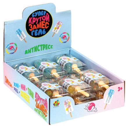 Игрушка-антистресс "Крутой замес. Супергель мороженое", 13х9,5 см, ассорти, 1TOY, 2537, Т25377 Игрушка-антистресс "Крутой замес. Супергель мороженое", 13х9,5 см, ассорти, 1TOY, 2537, Т25377