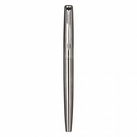 Набор PARKER "Jotter Stainless Steel GT": шариковая ручка синяя и перьевая ручка синяя, 2093258
