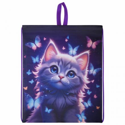 Мешок для обуви BRAUBERG KIDS, с петлей, 42х34 см, "Curious cat", 273434 Мешок для обуви BRAUBERG KIDS, с петлей, 42х34 см, "Curious cat", 273434