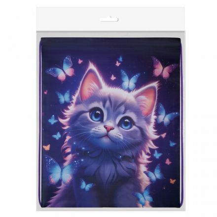 Мешок для обуви BRAUBERG KIDS, с петлей, 42х34 см, "Curious cat", 273434 Мешок для обуви BRAUBERG KIDS, с петлей, 42х34 см, "Curious cat", 273434
