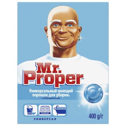 Чистящее средство 400 г, MR.PROPER (Мистер Пропер), с отбеливающим эффектом, универсал, порошок Чистящее средство 400 г, MR.PROPER (Мистер Пропер), с отбеливающим эффектом, универсал, порошок