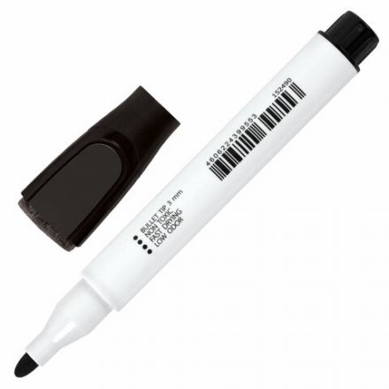 Маркер стираемый на магните со стирателем для белой доски ЧЕРНЫЙ, BRAUBERG "UNIVERSAL", 3 мм, 152490 Маркер стираемый на магните со стирателем для белой доски ЧЕРНЫЙ, BRAUBERG "UNIVERSAL", 3 мм, 152490