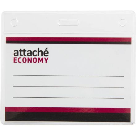 Бейдж Attache Economy 78x96 150мкм,шнурок 45см син, вкладыш 60x90 5шт/уп